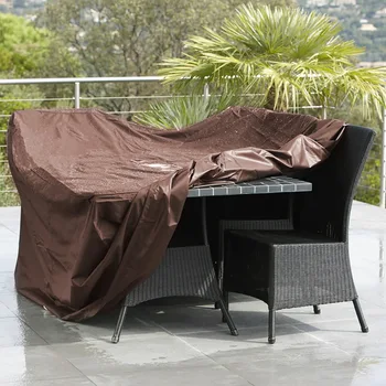 

Outdoor Garden Furniture Rain Cover Waterproof Oxford Wicker Sofa Protection Set Garden Patio Rain Snow Dustproof Brown hot