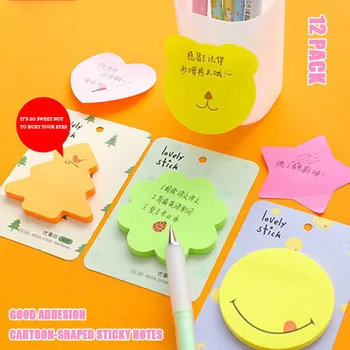 

Sticky note Cute Cartoon girl creative Sticky note Students use self-adhesive sticky note to mark a pretty girl's heart sticky