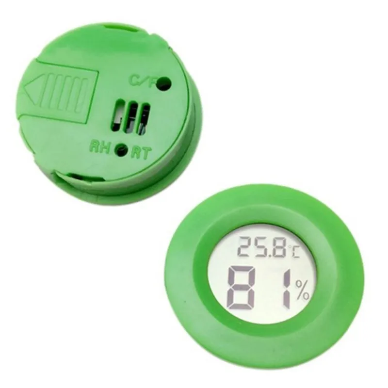 HOT SALE Pet Thermometer Hygrometer Round Digital LCD Display Temperature Humidity Monitor cheap