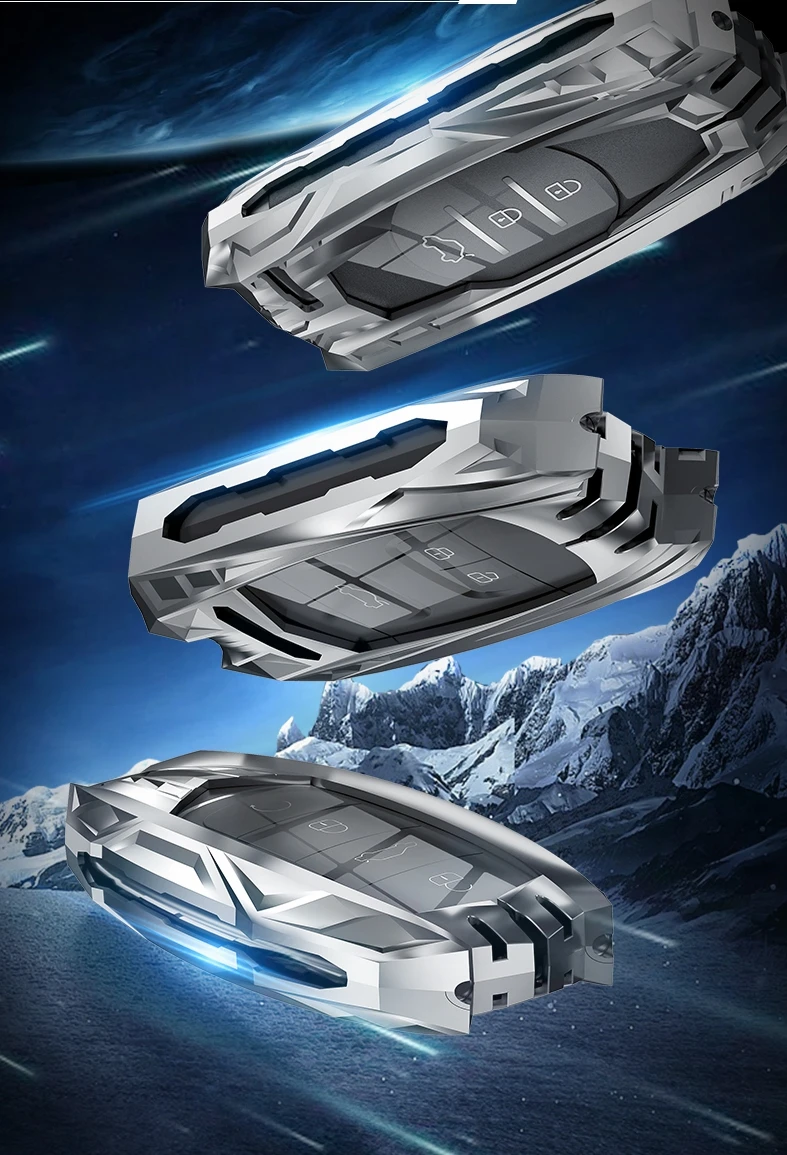 Copertura portachiavi per auto in lega di zinco per Chery Tiggo 8 3x 5x Gx EQ7 Arrizo Exeed 65R 32R Tiggo 7 Pro 5 2020 custodia per telecomando Shell - Haf09b464596246baacab88398600710cp