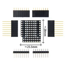 10 conjunto de protoboard escudo para wemos d1 mini placa perf dupla face compatível