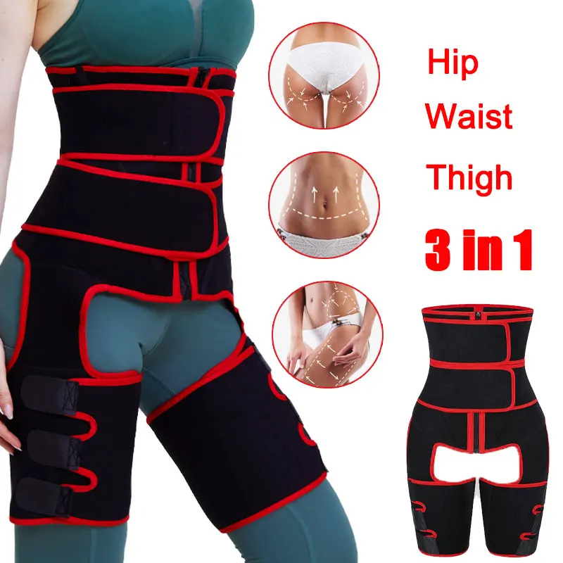 High Waist Thigh Trimmer Butt Lifter Belts Workout Shapewear Neoprene
