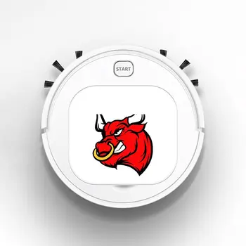 

Smart Robot Vacuum Cleaner Rechargeable USB Auto Sweeping Mop Clean Robot Sweeping Cleaner bull red colorful