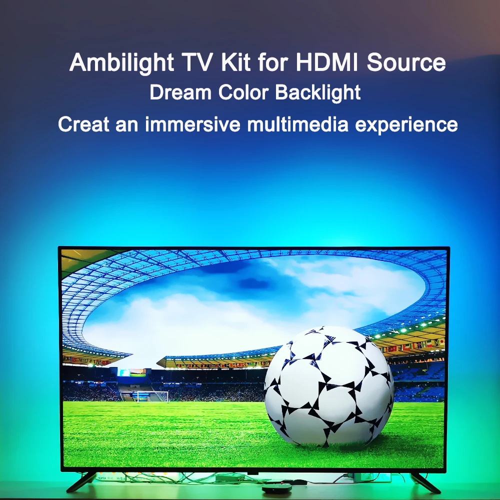 Ambi светильник HDMI набор для телевизора Ambi светильник эффект для 4K ТВ HDMI источники динамический светильник RGB Светодиодная лента светильник экран тыловая подсветка