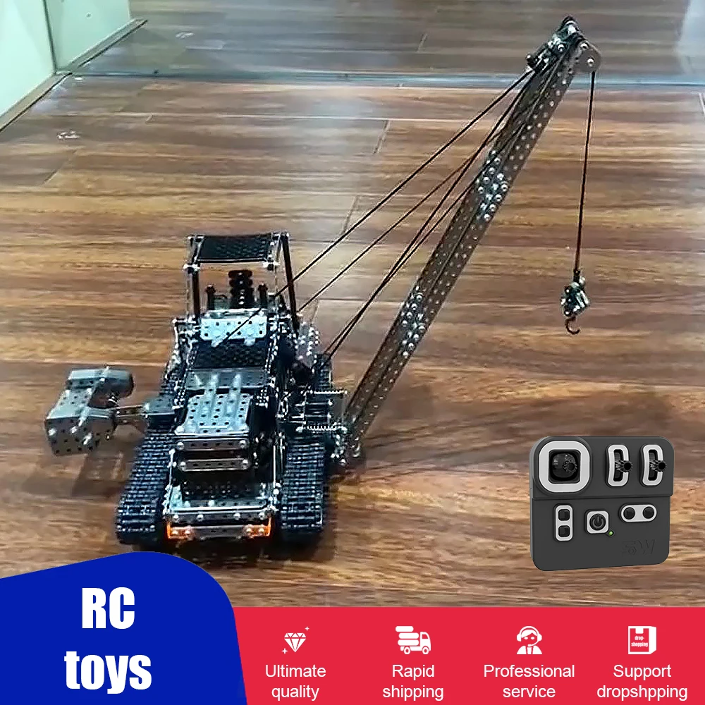Diy строительный блок Радиоуправляемый кран из нержавеющей стали в сборе Sw (Rc) 010