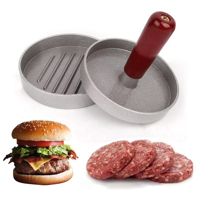 Burger Meat Mold 9 Cm Round Hamburger Press Aluminum Alloy Hamburger