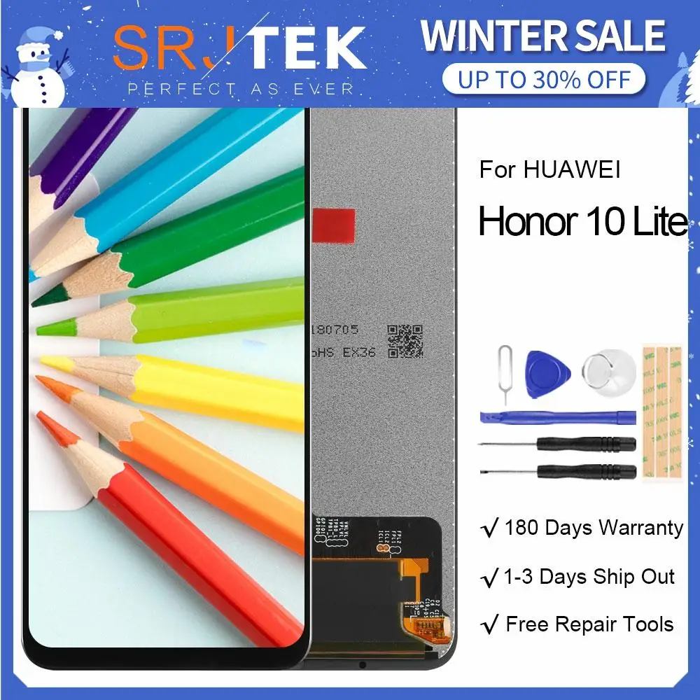 For Huawei Honor 10 lite LCD Touch Glass Panel For Huawei P Smart 2019 Display For Enjoy 9S LCD Frame For Honor 10 Youth Screen