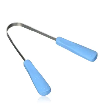 

Stainless Steel Tongue Coating Abs Handle Bad Breath Removing Clean Tongue Coating Tongue Scraper Bad Breath Cleaning