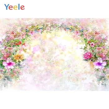 

Wedding Photocall Spring Flower Baby Shower Princess Birthday Backdrop Custom Vinyl Photography Background For Photo Studio