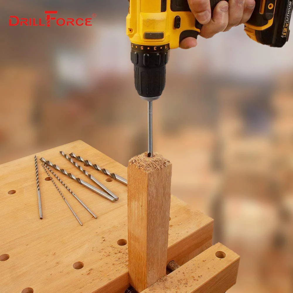 Drillforce 0.5mm-3.2mm Long Drill Bits Metal Woodworking Plastic HSS 60/80/100/120mm Length Twist Bit