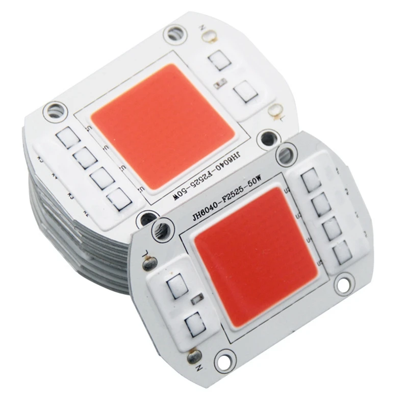 AC 220V Led Grow Light Chip Full Spectrum Greenhouse Growth Lamp 10-50W Diode Promote Seedlings Plants Growing