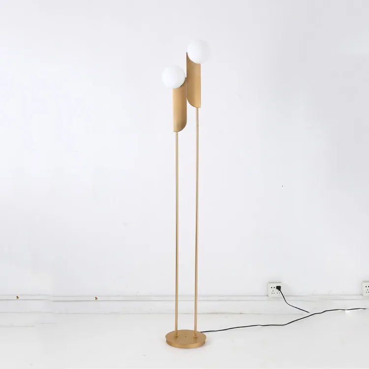 

Modern Decorative Home Antique Lighting Classic Gold Floor Lamp With Glass Ball Lamparas De Techo Colgante luminaire suspendu