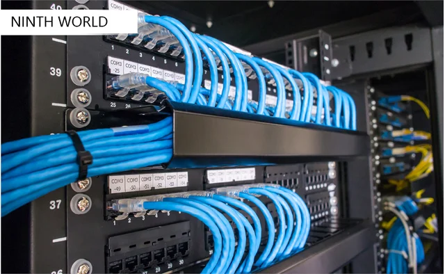 Panneau De Brassage 48 Port Bureau 19 Pouces Le Montage En Rack Assemblage Du Serveur 48x RJ45 CAT6 TIA568A TIA568B - Noir Neuf - Accessoires Informatique