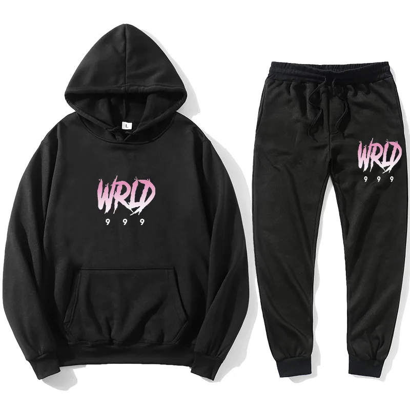 Новая толстовка с капюшоном J UICEWrld + штаны для бега Juice wrld juicewrld trap rap rainbow tomography juice