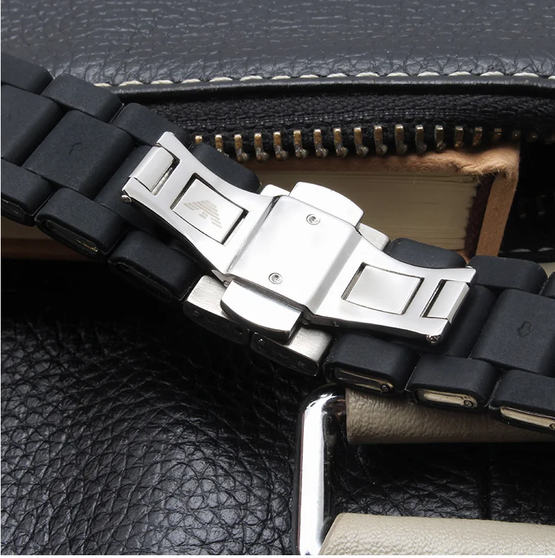 Ремешок из силиконовой резины BRETA Amani для часов AR5920 AR5906 AR5905 AR5858 5943 | 5941 | 5867 | 5981 20 23 мм ремешок для часов