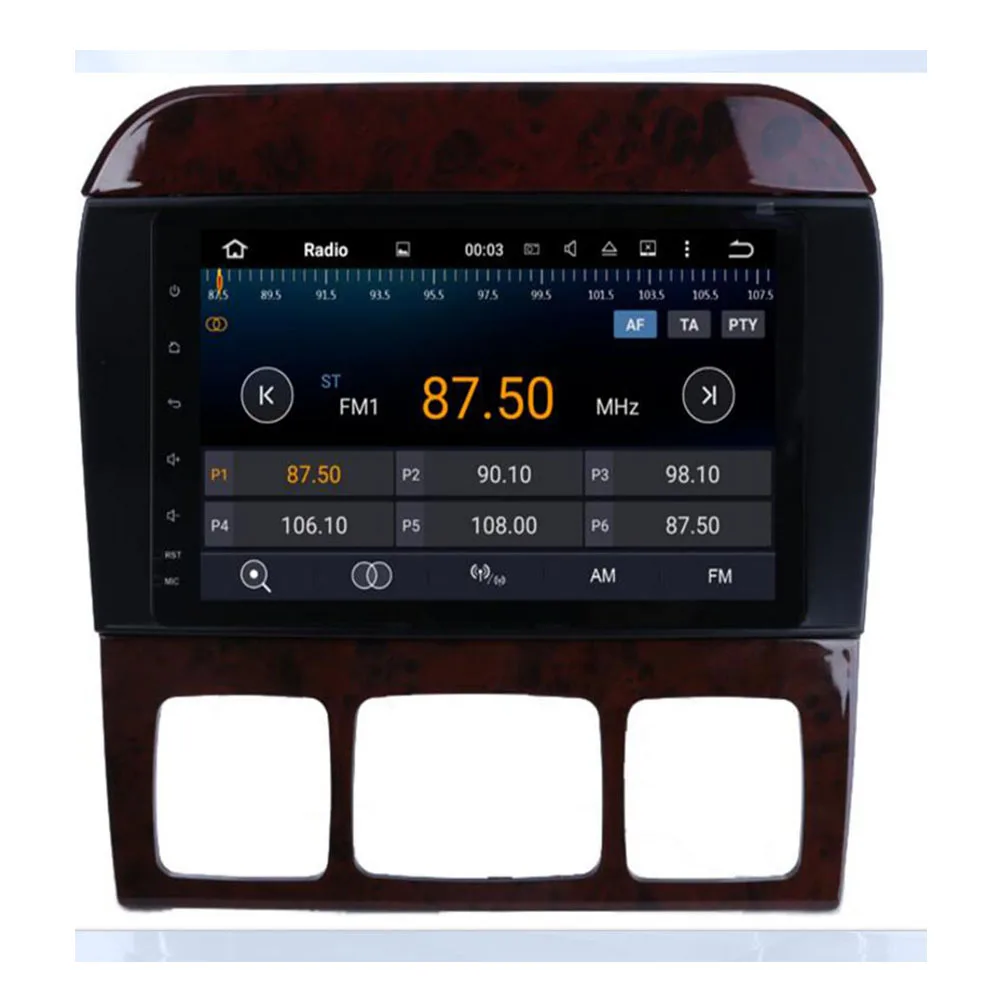 Flash Deal 2 Din Andorid 9.0 4+64G 8 core Car Radio DVD Player for Mercedes Benz W220 W215 S280 S320 S350 S400 S500 CL600 S Class GPS 2
