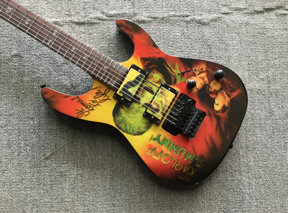 

Factory customization Electric Guitar Body painting Active pickups Guitar
