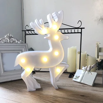 

3D Deer LED Light Night Light Christmas Deer Kids Gift Toy Baby Children Bedroom Decor Lamp Table Lamp Bedroom Elk Dropshipping