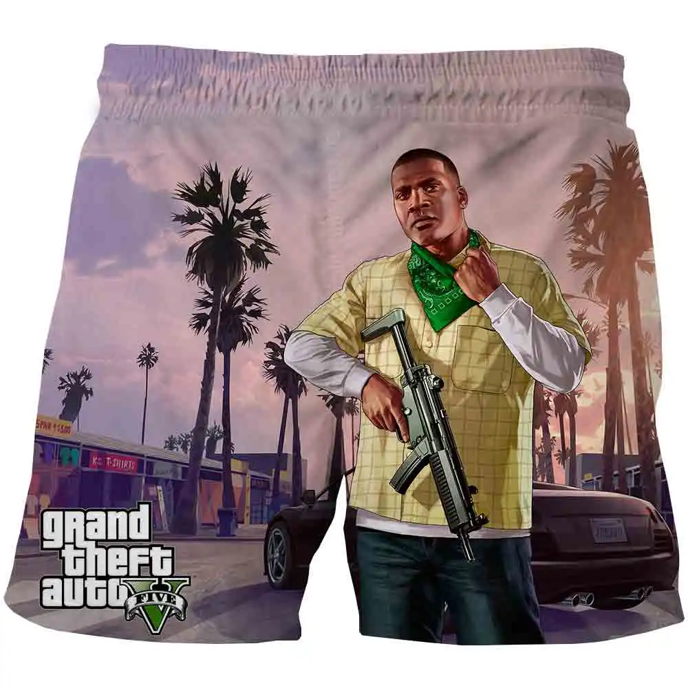 Детские крутые шорты для игры GTA 5 летние купания одежда маленьких мальчиков и