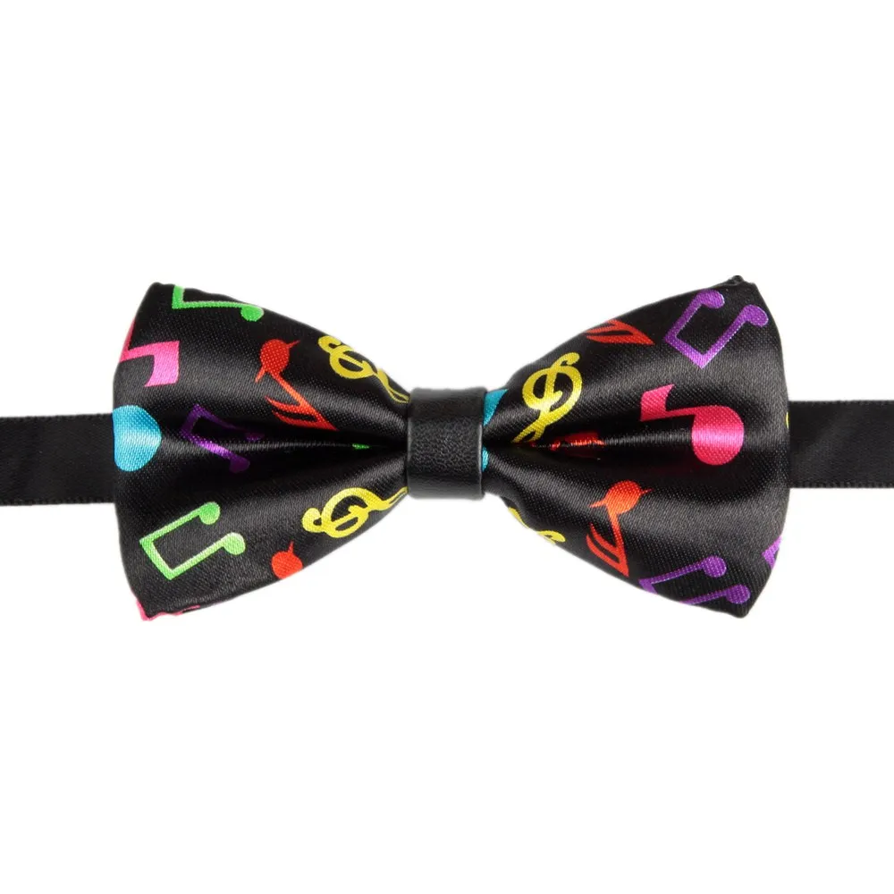 

HOOYI 2019 PU print boys' bow tie butterfly polyester baby bowtie kids' neck ties knots necktie