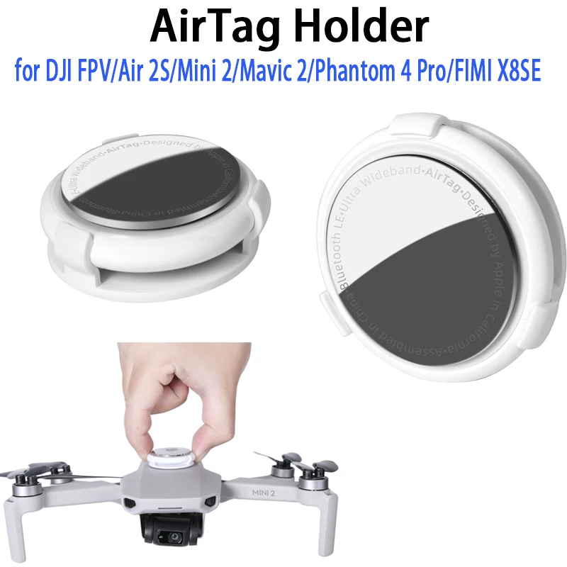 Supporto Per Airtag Mount Drone Anti-Perso Per Dji Fpv/Air 2S/Mini 2/Mavic 2/Phantom 4 Pro/Fimi X8Se/Evo Ii