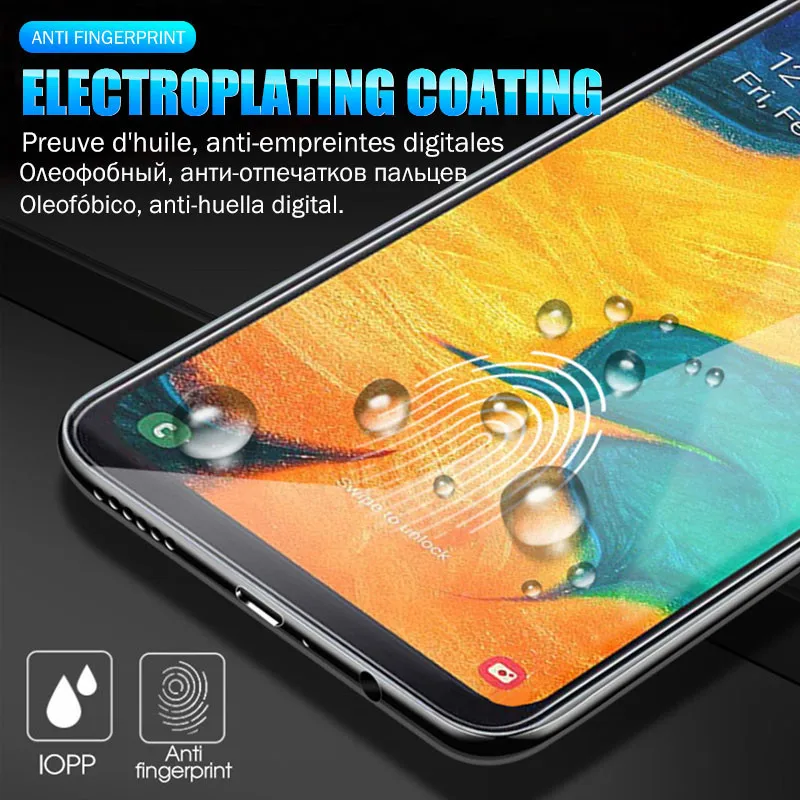 3 шт. защитный Стекло для samsung galaxyA10 A20 A30 A40 A50 A60 A70 с уровнем твердости 9H 2.5D протектор экрана для samsung M10 M20 M30 Стекло пленка