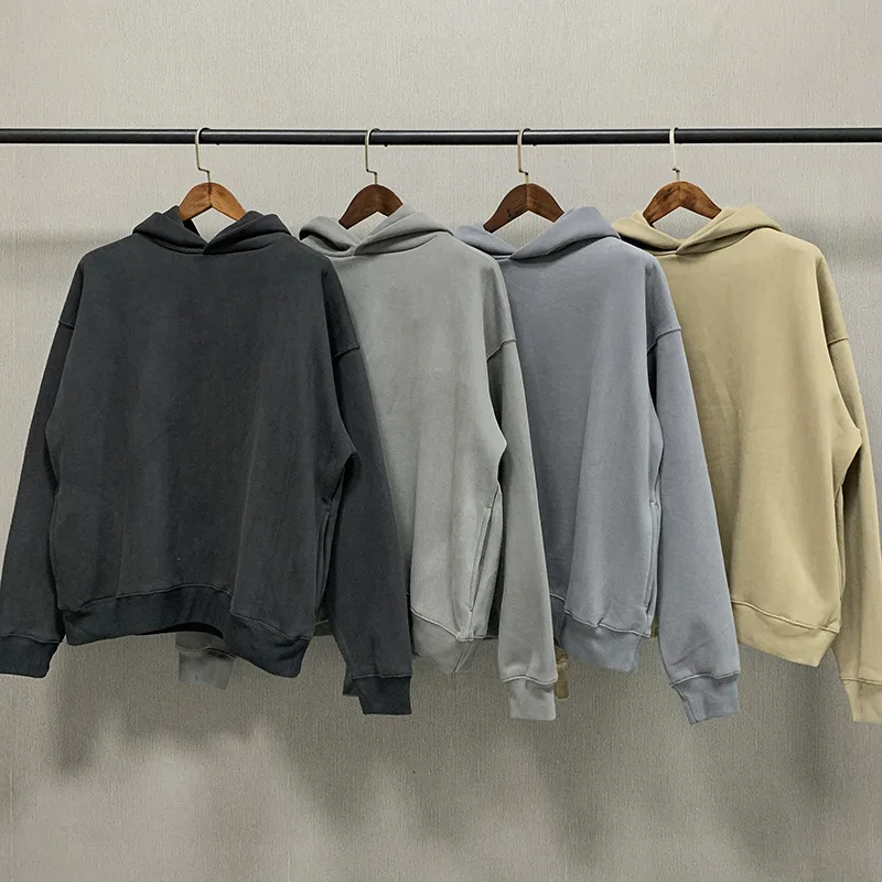 Sudadera con capucha clásica para hombre y mujer, suéter grueso de lana Kanye de manga larga con capucha de gran tamaño para primavera e invierno