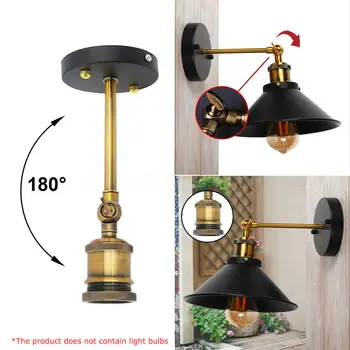

Iron Edison Vintage Retro Wall Lamp Ceiling Light Lighting Fixtures No Bulbs For Kitchen Living Room Bedroom