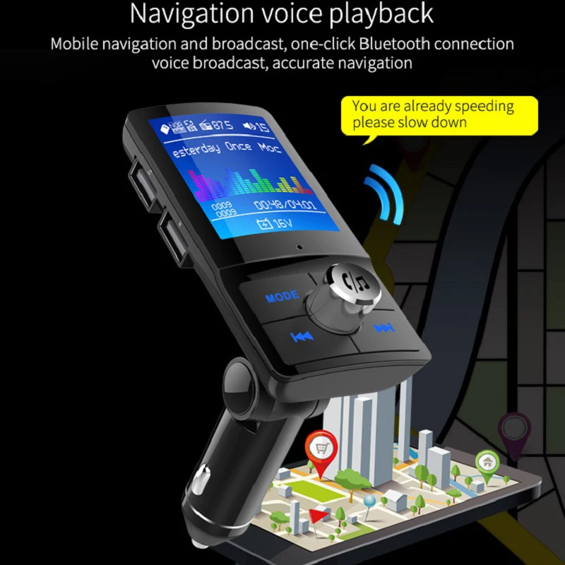 Bc45 ЖК-дисплей беспроводной Bluetooth Fm модулятор передатчик аудио Mp3 плеер Handsfree автомобильный комплект авто Mp3 плеер