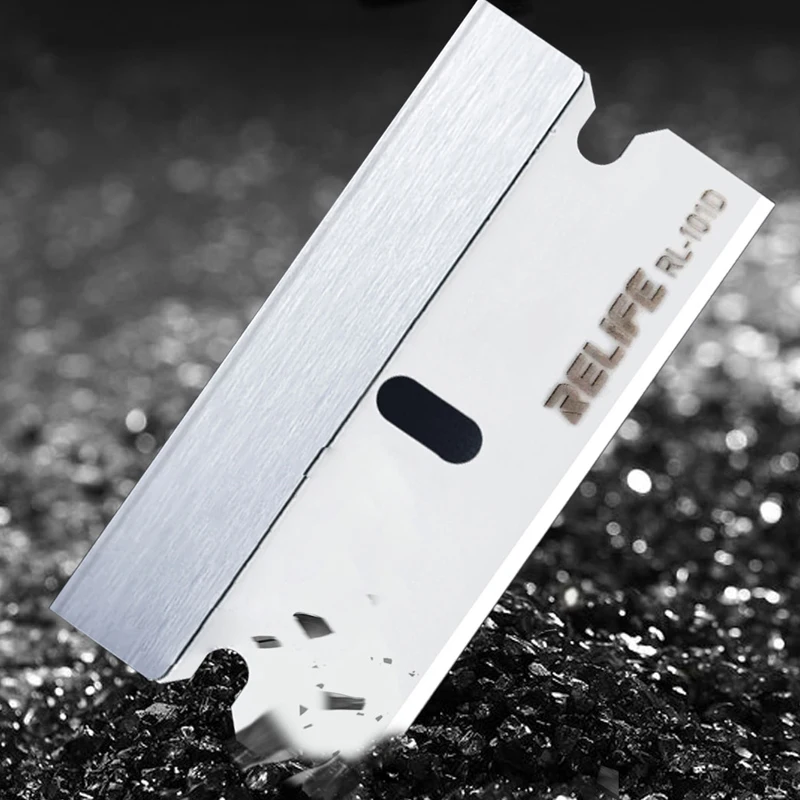 

RELIFE RL-101D high sharpness insulated ceramic blade kit for mobile phone repair LCD screen remove glue remove OCA scraper
