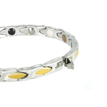 

2020 New Fashion Energy Bracelet Jewelry Magnetic Therapy Energy Health 5in1 for Women Man Bracelet & Necklace set Holiday gifts