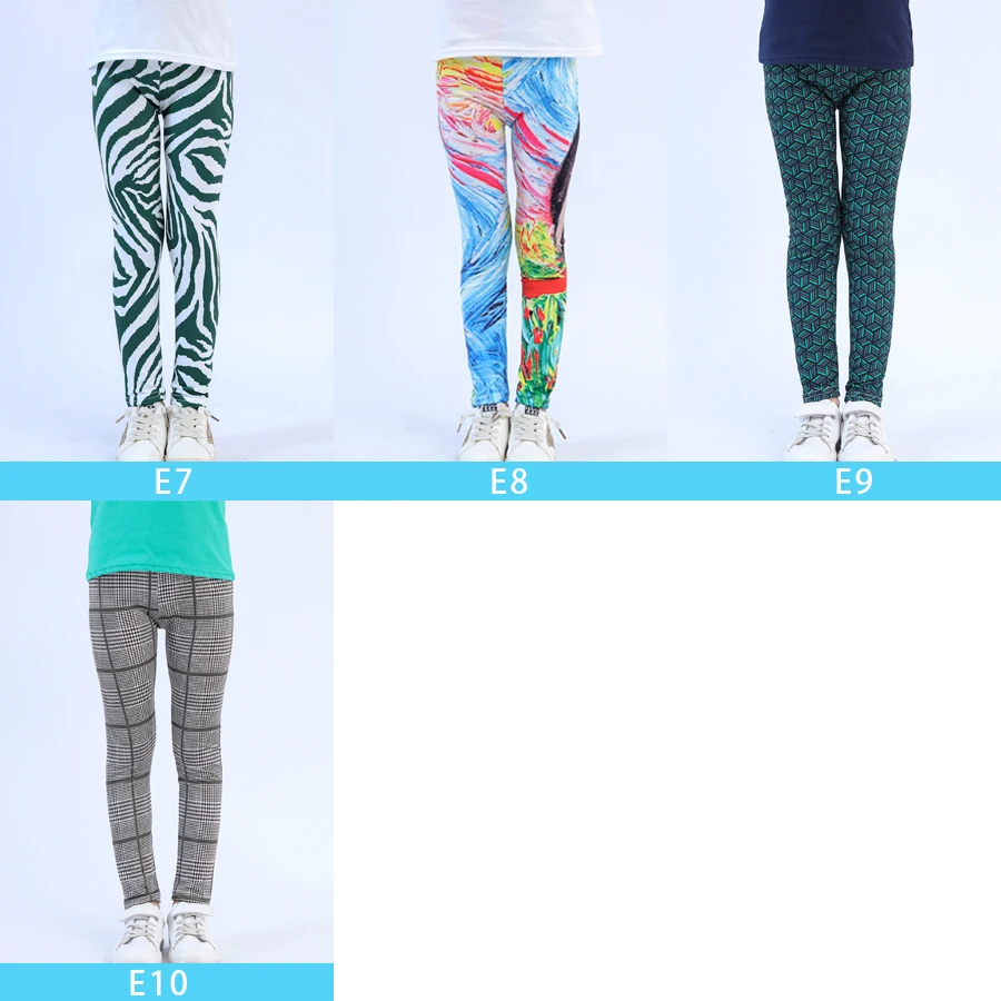 SheeCute-Leggings College pour petites filles, vêtements moulants à fleurs pour enfants