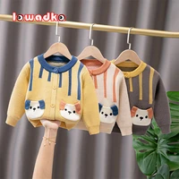 Lawadka Autumn Winter Knitted Sweater For Boys Cardigan Coats Cartoon Children's Outerwear Fashion Kids Boy Clothes 12M-6Years