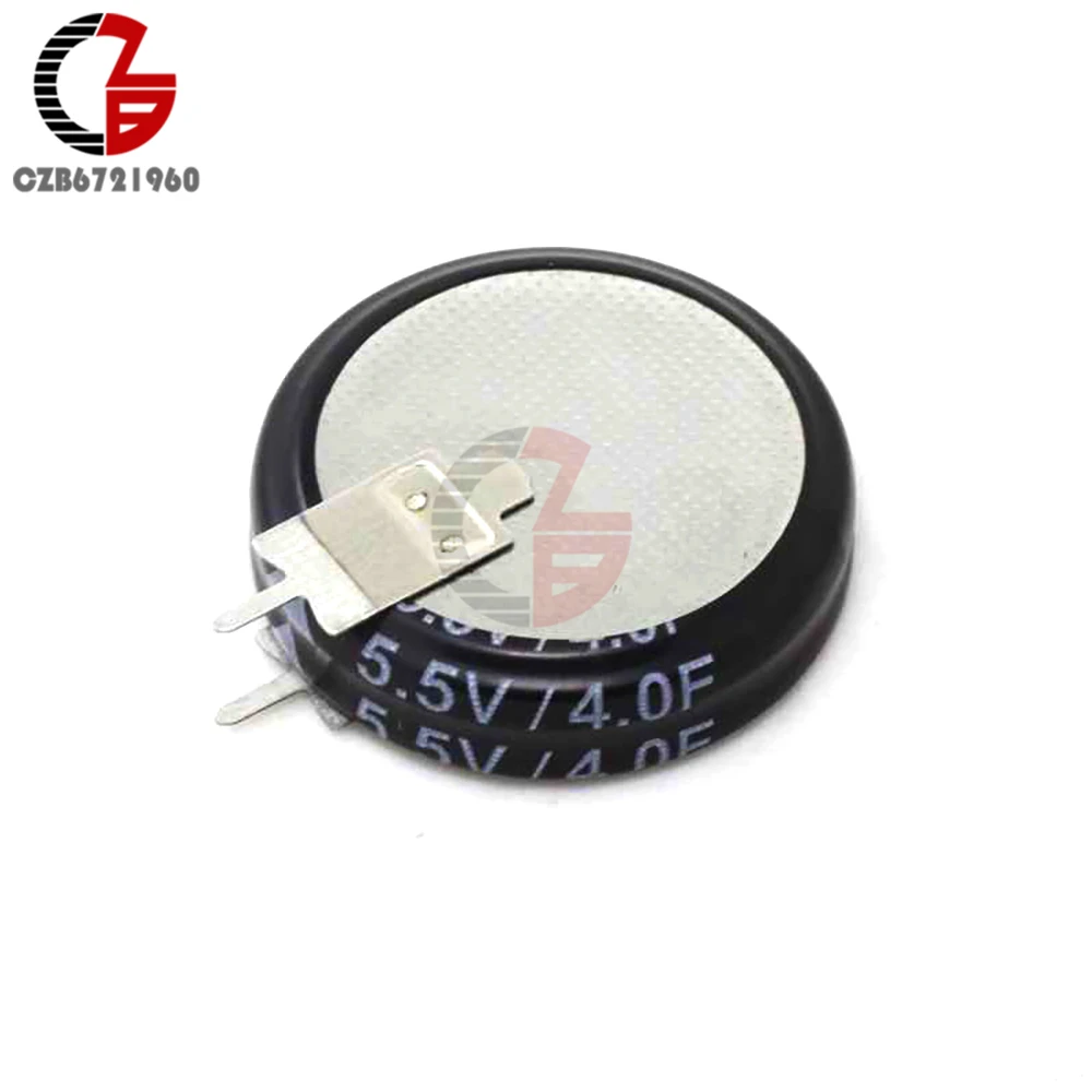

Super Farah Capacitor Button Type V Shape 5.5V 4F