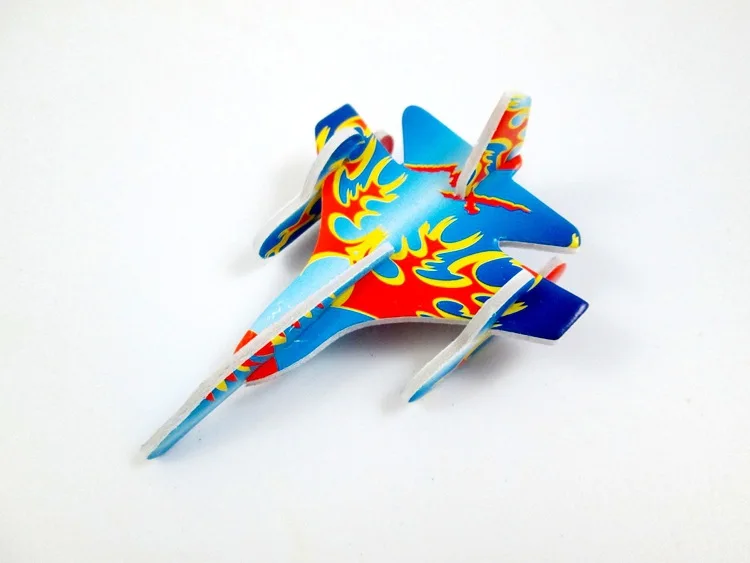 4 шт. DIY Детский Мини 3D пенопластовый летающий самолет ручной работы планер