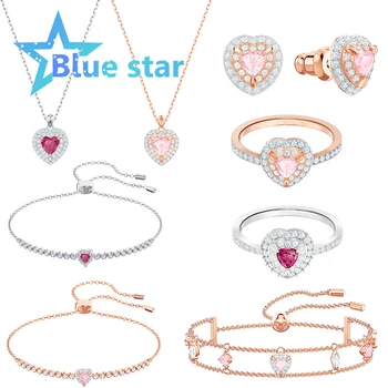 

Swarovskis original 1：1 Exquisite ONE pendant ring, colorful design, Lady Luck earrings and bracelets， birthday gifts