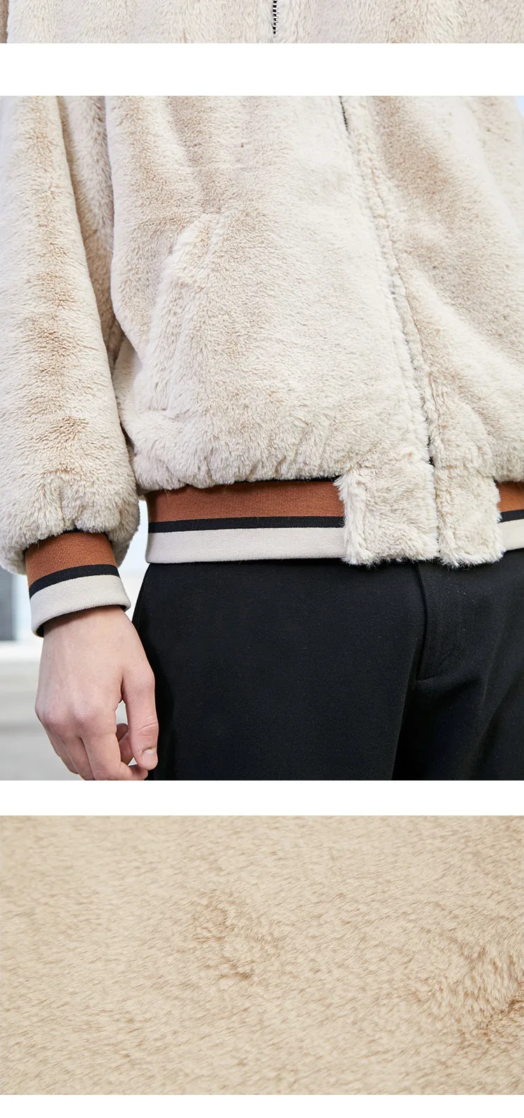 JackJones Мужская двухсторонняя бейсбольная куртка с воротником из ворсовой ткани 219309516