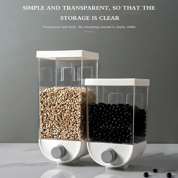 

Food Storage Box Kitchen Wall-Mounted Multigrain Storage Tank Plastic Container Storage Food Storage Airtight Container