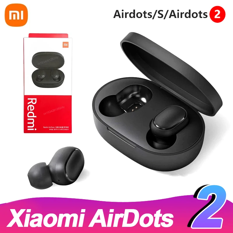 2020 оригинальный Xiaomi Redmi AirDots 2 TWS Bluetooth 5 0 шумоподавление с микрофоном ИИ игровое