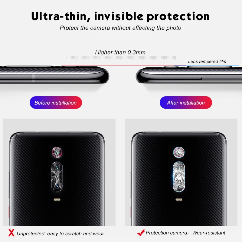 2 in 1 Protective Glass For Xiaomi Mi9T K20 K30Pro K40 Pro Camera Screen Protector Film Lens Tempered Glass On Redmi K20 K30 Pro phone tempered glass