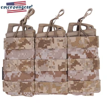 Emerson gear Tactical 5,56. 223 тройной Подсумок модульный MOLLE M4 AK AR Тактический Магнитный чехол Военная военная игра Пейнтбол Снаряжение