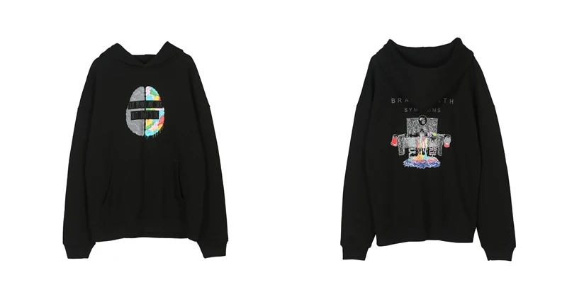 CoooColl 19FW, широкие открытые толстовки с капюшоном, модные новые повседневные мужские толстовки в стиле хип-хоп, Хлопковые женские уличные зимние толстовки