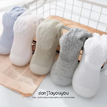 

Brand designer Base color Cotton Summer Spring Toddler Girl Shoes New Born First Walkers Baby Booties Kids Anti-Slip Sneakers