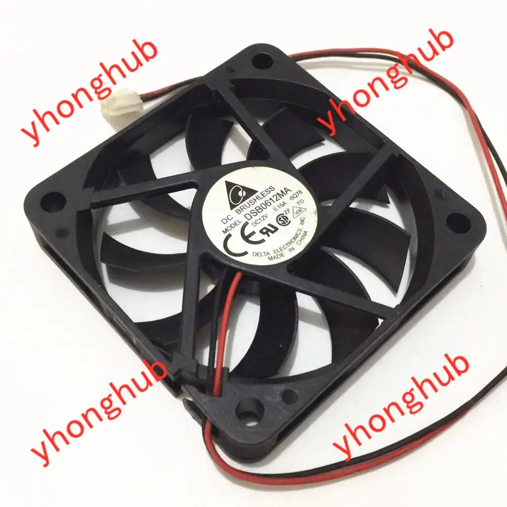 

Delta Electronics DSB0612MA 6Q78 Server Cooler Fan DC 12V 0.15A 60x60x10mm 2-wire