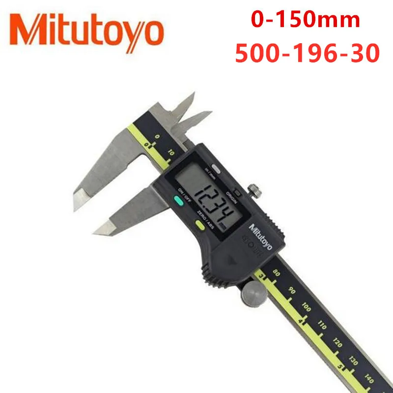 Mitutoyo абсолютный 500-196-20 цифровой суппорт из нержавеющей стали с питанием от батареи дюйма/метрический 0-" диапазон-0,001" точность 0,0005" - Цвет: 0-150mm 500-196-30