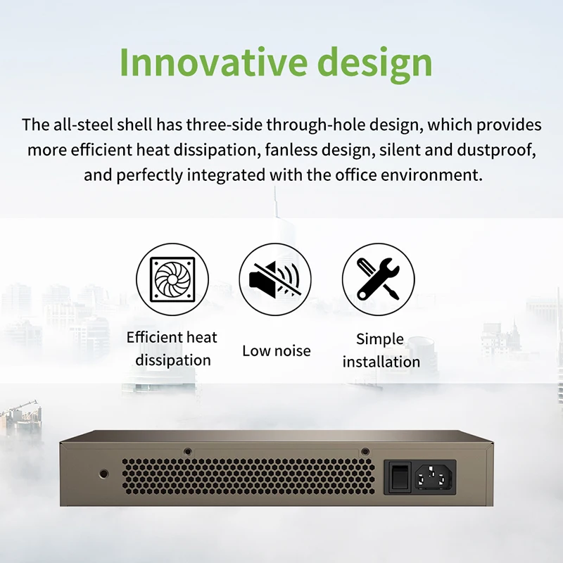 GLVISION GLTEG1016D 16 портов Gigabit Ethernet коммутатор 10/100/1000Mpbs сетевой авто MDI/MDIX|Сетевые