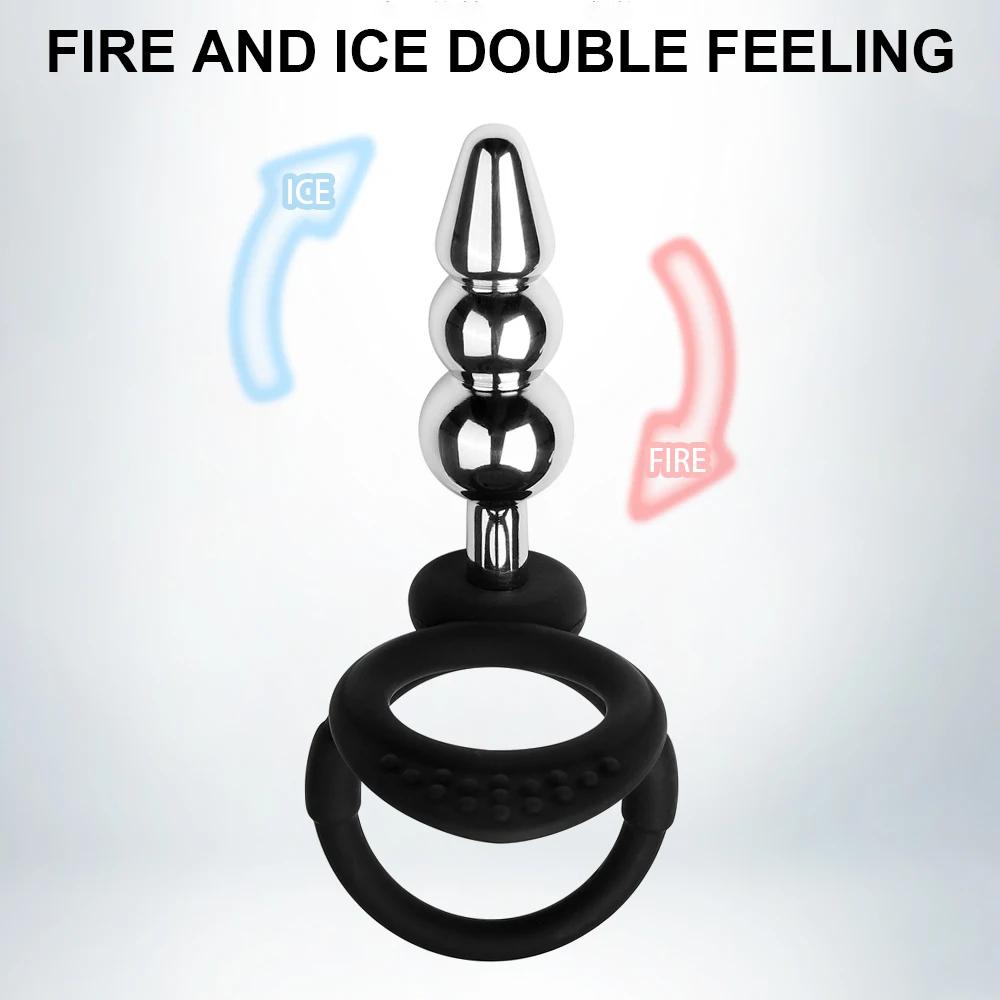 Anal Plug With Silicone Ring For Couples Double Anal Expander_voghion.com