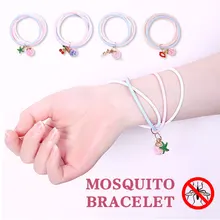 Наручные браслеты противомоскитные защитные браслеты простой Противомоскитный Браслет Водонепроницаемый милый уход за ребенком 4 стиля