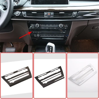 

Carbon Fiber Color Console CD Frame Panel Decoration Cover Trim Sticker For Bmw X5 X6 F15 F16 2014-2018 Interior Accessories