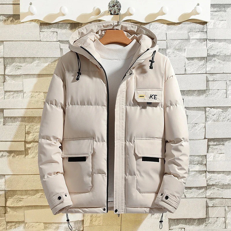 

Parka 2019 Casual Classic Winter Jacket Men's Windbreak Warm Padded Hooded Overcoat Fashion Outerwear Coat Plus Size 4XL 5XL 6XL